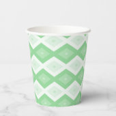 Apple green diamond pattern pappbecher (Rückseite)