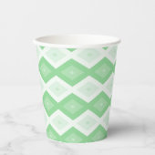 Apple green diamond pattern pappbecher (Vorderseite)