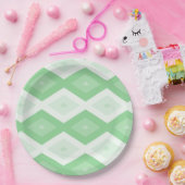 Apple green diamond pattern pappteller (Party)