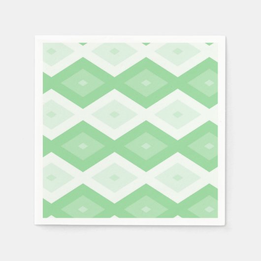 Apple green diamond pattern serviette (Vorderseite)