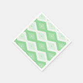 Apple green diamond pattern serviette (Ecke)