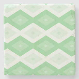 Apple green diamond pattern steinuntersetzer