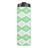 Apple green diamond pattern thermosbecher (Vorderseite)