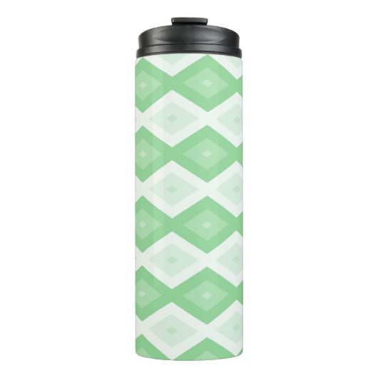 Apple green diamond pattern thermosbecher (Vorderseite)