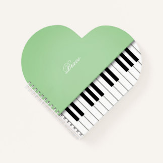 Apple Green Grand Piano Music Tastatur nach Maß Notizblock
