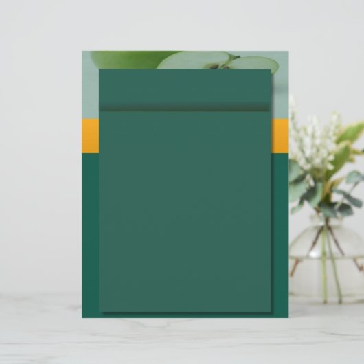 Apple Green Letterhead (Stehend Vorderseite)