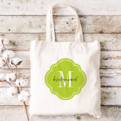 Apple Green Monogram Bridesmaid Tote Bag Tragetasche