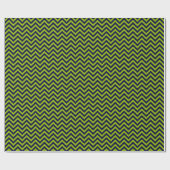 Apple Green, Navy Blu Grosses Zickzack ZigZag Must Geschenkpapier (Flach)