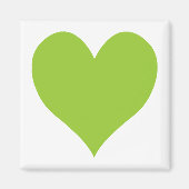 Apple Green Niedlich Heart Shape Magnet (Vorne)
