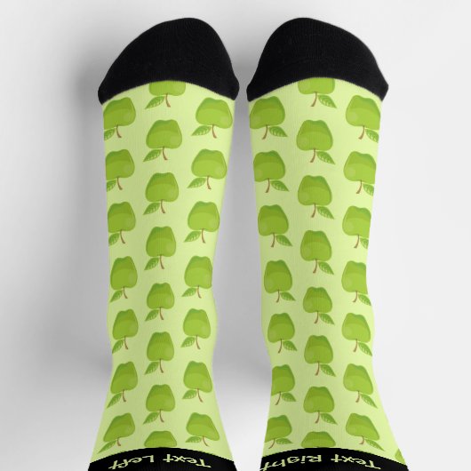 Apple Green Pattern Socks Socken (Oben)