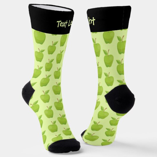 Apple Green Pattern Socks Socken (Gewinkelt)