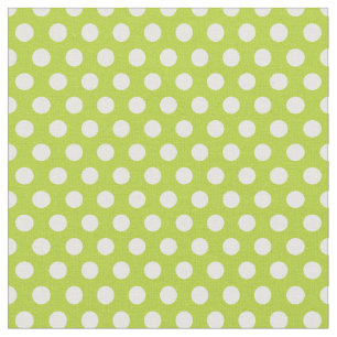 Apple Green Polka Dots Stoff