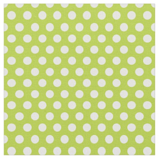 Apple Green Polka Dots Stoff (Nahaufnahme)