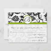 Apple Green Response Card - Postcard Style RSVP Karte (Vorderseite)