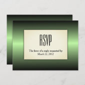 Apple Green Shine UAWG mit Entree Choices Einladungspostkarte (Vorne/Hinten)