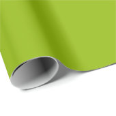 Apple Green Solid Color | Classic | elegant Geschenkpapier (Rolleneckpunkt)