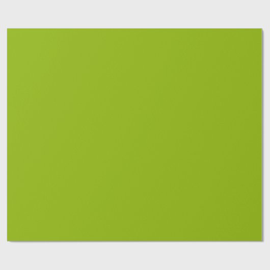 Apple Green Solid Color Geschenkpapier (Flach)