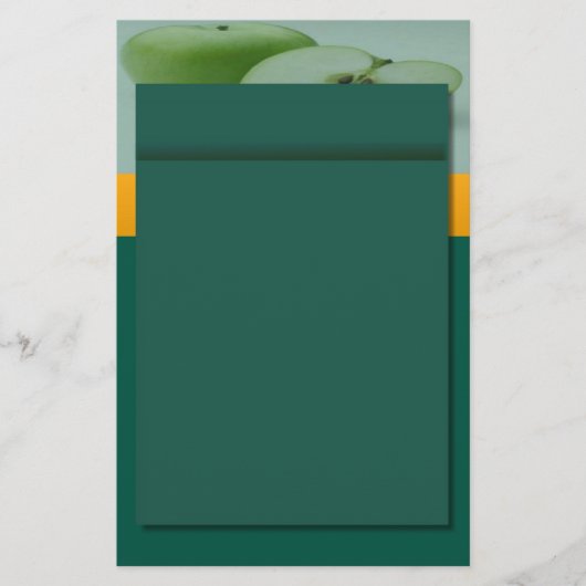 Apple Green Stationery Briefpapier (Vorderseite)