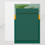Apple Green Stationery Briefpapier (Vorne/Hinten)