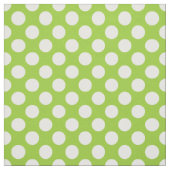 Apple Green und White Polka Dots Stoff (Muster)