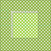 Apple Green und White Polka Dots Stoff (Kachel)