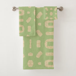 Apple Green wie African Kuba Kente Mud Tuch