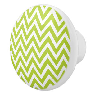 Apple Green Zickzack Keramikknauf