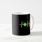 Apple Greyhound Heartbeat Dog Kaffeetasse (VorderseiteRechts)