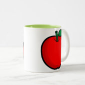 Apple; Grün Zweifarbige Tasse (VorderseiteRechts)