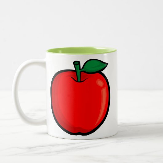 Apple; Grün Zweifarbige Tasse (Links)