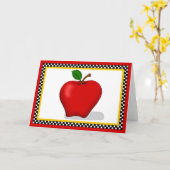 Apple Grußkarten Karte (Gelbe Blume)