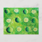 Apple Halves Malerei Postkarte (Vorderseite)