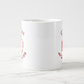 Apple Hand Drawn | Beste Mama für Lehrer Jumbo-Tasse (Vorderseite)