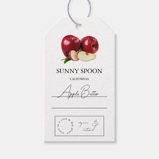 Apple Hang Tag Geschenkanhänger (Vorderseite)