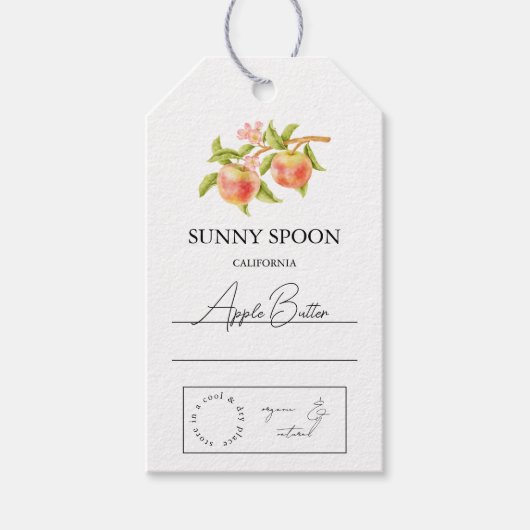 Apple Hang Tag Geschenkanhänger (Vorderseite)