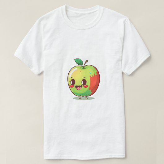 Apple Happy Cartoon T-Shirt (Design vorne)