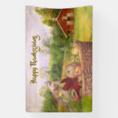 Apple Harvest Happy Thanksgiving Custom Banner (Vertikal)
