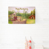 Apple Harvest Happy Thanksgiving Custom Banner (InSitu)