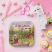 Apple Harvest Happy Thanksgiving Pappteller (Party)