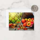 Apple Harvest Mitteilungskarte (Vorderseite/Rückseite Beispiel)