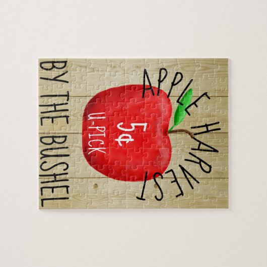 Apple Harvest Vintag Sign Puzzle (Horizontal)