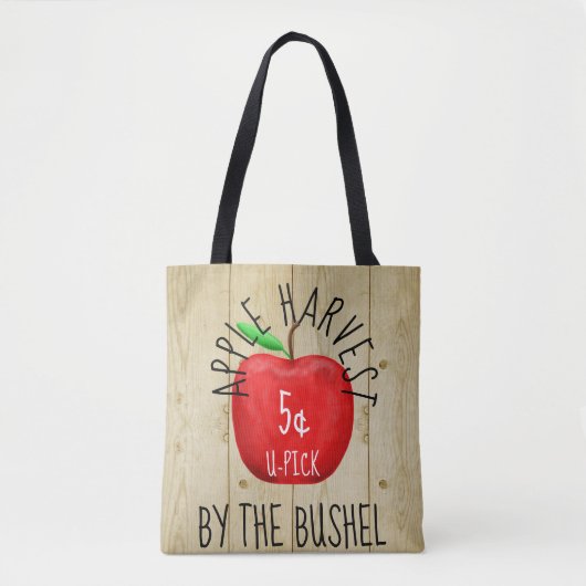 Apple Harvest Vintag Sign Tasche (Vorderseite)