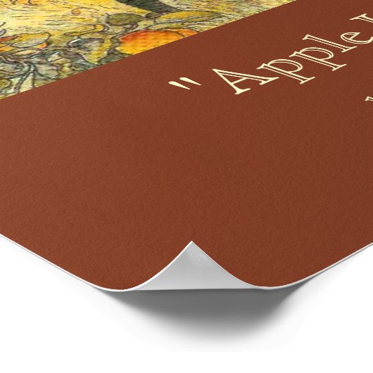 Apple Harvest von Carl Larsson Poster (Ecke)