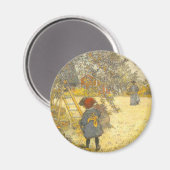 Apple Harvest von Carl Larsson Vintag Magnet (Vorderseite/Rückseite)