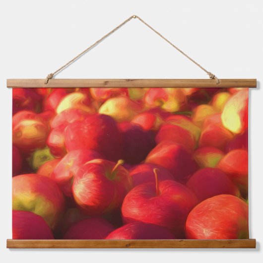 Apple Harvest Wandteppich Mit Holzrahmen (Vorne)