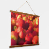 Apple Harvest Wandteppich Mit Holzrahmen (Gewinkelt)