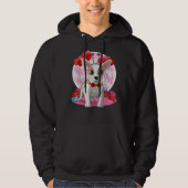 Apple Head Chihuahua Herz Valentine Day Deco Hoodie (Vorderseite)