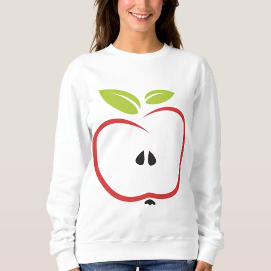 Apple Healthy Red Fruit Sweatshirt (Vorderseite)