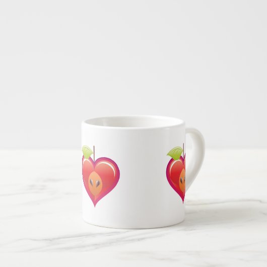 Apple Heart Espressotasse (Vorderseite Rechts)