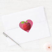 Apple Heart Herz-Aufkleber (Umschlag)